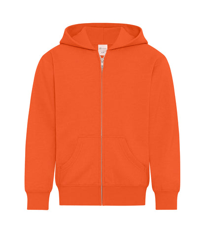 Atc Everyday Collection Everyday Fleece F/Z Yth Hooded ATCY2600 #color_Orange
