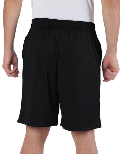 Champion Adult Mesh Short with Pockets 81622 #color_BLACK