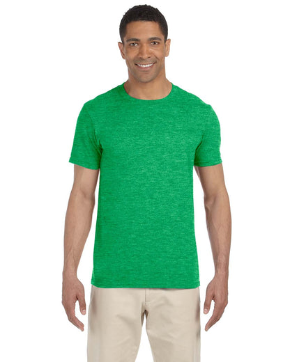 Gildan Adult Softstyle® T-Shirt G640 #color_HTHR IRISH GREEN