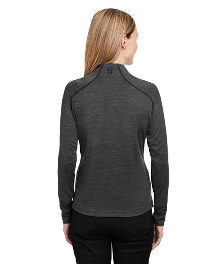 Spyder Ladies' Mission Half-Zip S17998 #color_BLACK JASPE