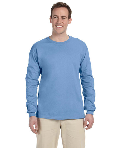 Gildan Adult Ultra Cotton® Long-Sleeve T-Shirt G240 #color_CAROLINA BLUE