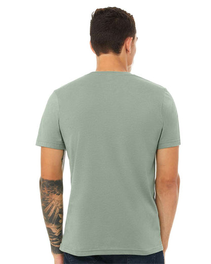 BELLA + CANVAS CVC Jersey Tee 3001CVC #colormdl_Heather Sage