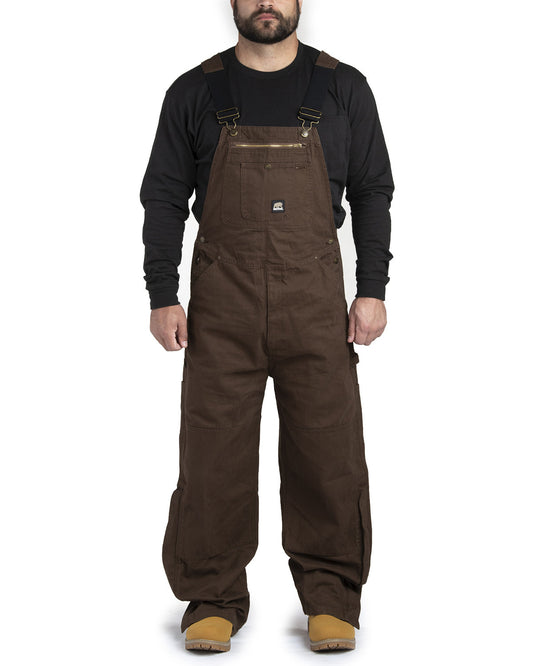 Berne Men's Short-Length Acre Unlined Washed Bib Overall B1068S