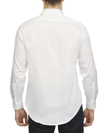 Calvin Klein Non-Iron Pincord Slim-Fit Shirt 18CC110 #color_White