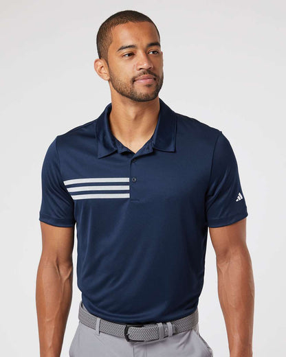 Adidas 3-Stripes Chest Polo A324 #colormdl_Collegiate Navy/ White