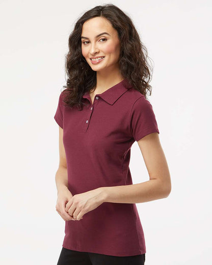 M&O Women's Soft Touch Polo 7007 #colormdl_Maroon