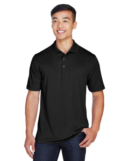 Harriton Men's Advantage Snag Protection Plus IL Snap Placket Polo M345 #color_BLACK