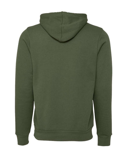 BELLA + CANVAS Sponge Fleece Hoodie 3719 #color_Military Green