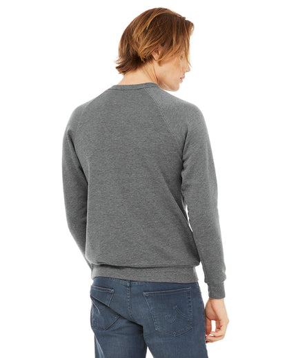 BELLA + CANVAS Unisex Sponge Fleece Crewneck Sweatshirt 3901 #color_DEEP HEATHER