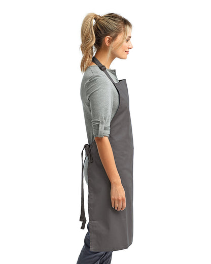 Artisan Collection by Reprime Unisex 'Colours' Recycled Bib Apron RP150 #color_DARK GREY