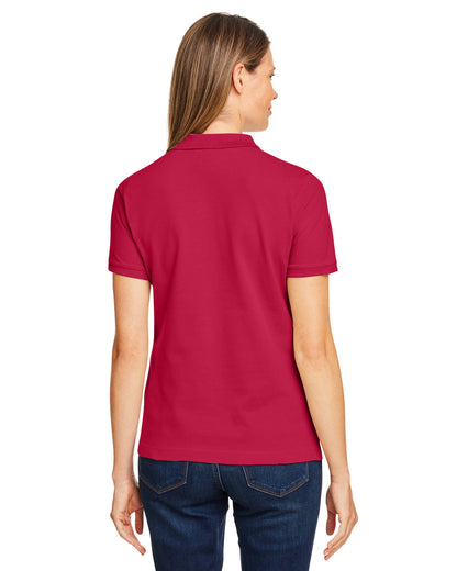 Harriton Ladies' Short-Sleeve Polo M200W #color_RED