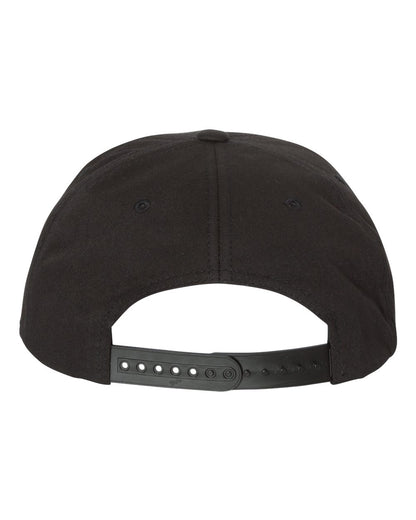 YP Classics Lightly-Structured Five-Panel Snapback Cap 6502 #color_Black