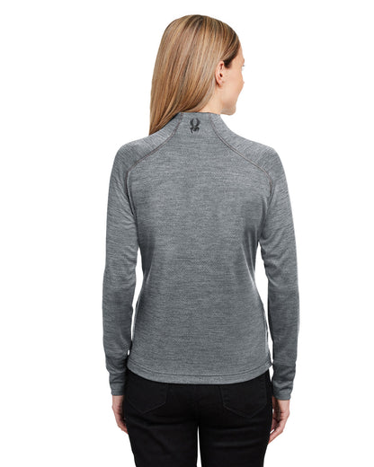 Spyder Ladies' Mission Half-Zip S17998 #color_POLAR JASPE