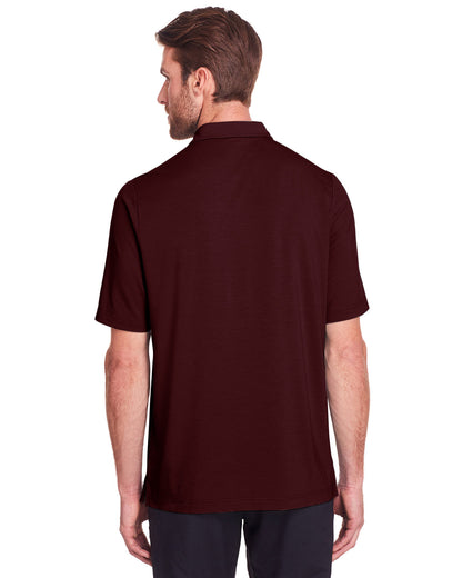 North End Men's Jaq Snap-Up Stretch Performance Polo NE100 #color_BURGUNDY