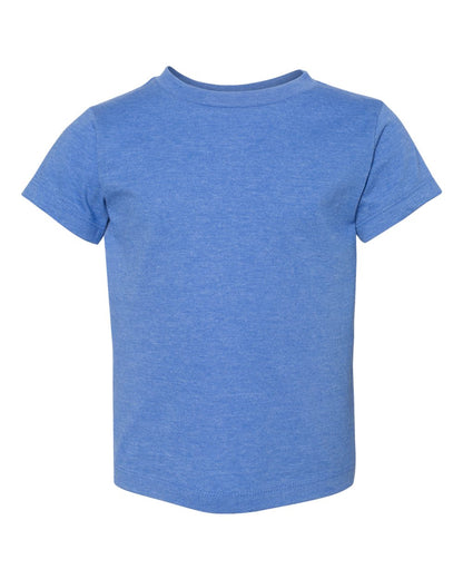 BELLA + CANVAS Toddler Jersey Tee 3001T #color_Heather Columbia Blue