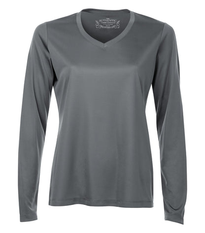 Atc ProTeam L/S V-Neck Lds' Tee L3520LS #color_Coal Grey