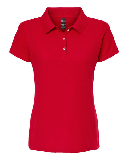 M&O Women's Soft Touch Polo 7007 #color_Bright Red