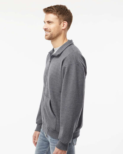 King Fashion Full-Zip Sweatshirt KF9016 #colormdl_Charcoal Mix