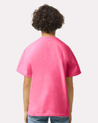 Gildan Ultra Cotton® Youth T-Shirt 2000B #colormdl_Safety Pink