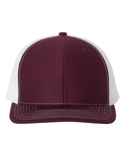 Richardson Snapback Trucker Cap 112 #color_Maroon/ White