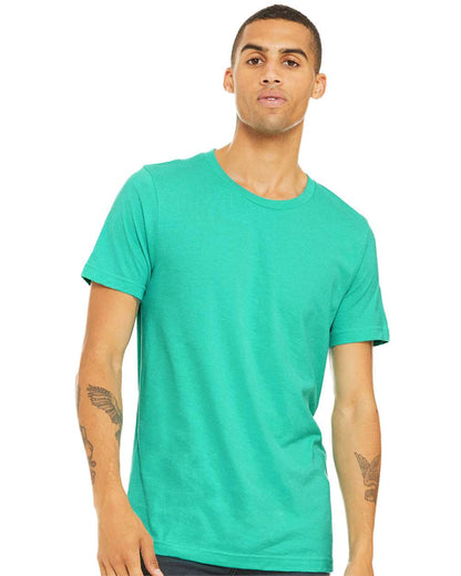 BELLA + CANVAS CVC Jersey Tee 3001CVC #colormdl_Heather Sea Green