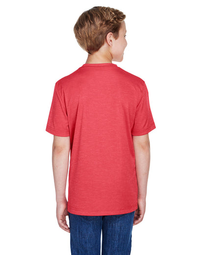 Team 365 Youth Sonic Heather Performance T-Shirt TT11HY #color_SP RED HEATHER
