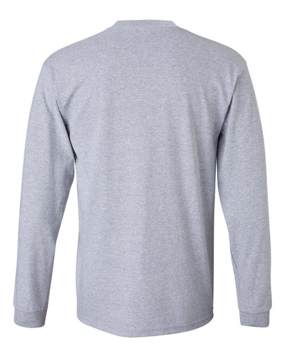 Gildan Ultra Cotton® Long Sleeve T-Shirt 2400 #color_Sport Grey