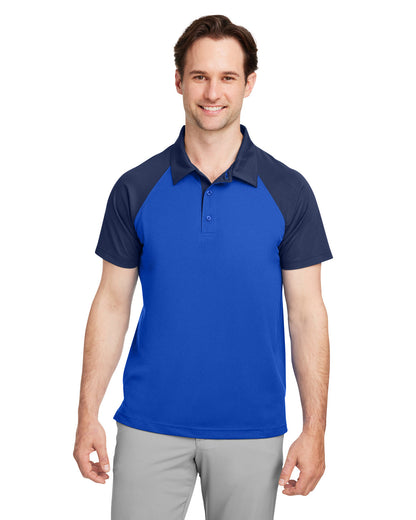 Team 365 Men's Command Snag-Protection Colorblock Polo TT21C #color_SP ROYL / S DK NV