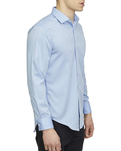 Calvin Klein Non-Iron Pincord Slim-Fit Shirt 18CC110 #color_Mist