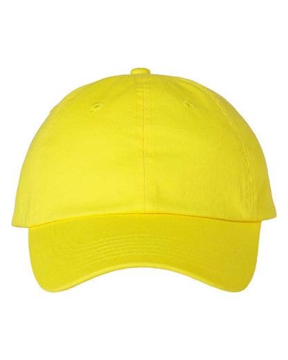 Valucap Adult Bio-Washed Classic Dad Hat VC300A #color_Neon Yellow