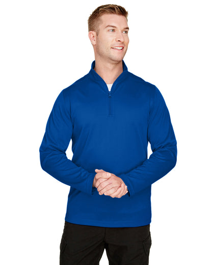 Harriton Men's Advantage Snag Protection Plus Quarter-Zip M748 #color_TRUE ROYAL