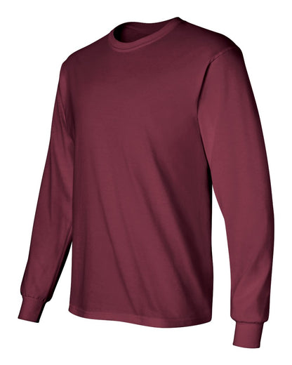 Gildan Ultra Cotton® Long Sleeve T-Shirt 2400 #color_Maroon