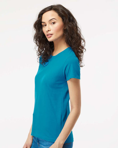 M&O Women's Gold Soft Touch T-Shirt 4810 #colormdl_Sapphire