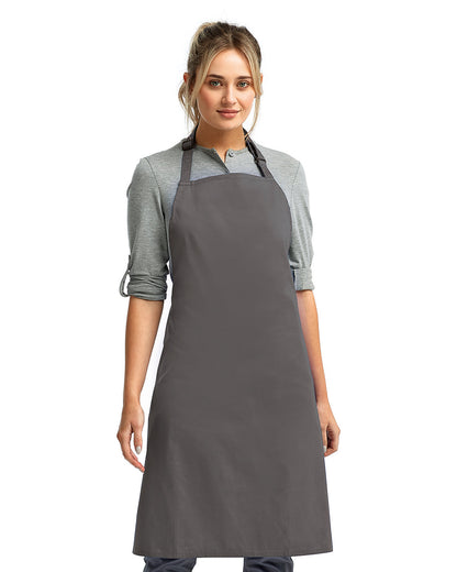 Artisan Collection by Reprime Unisex 'Colours' Recycled Bib Apron RP150 #color_DARK GREY