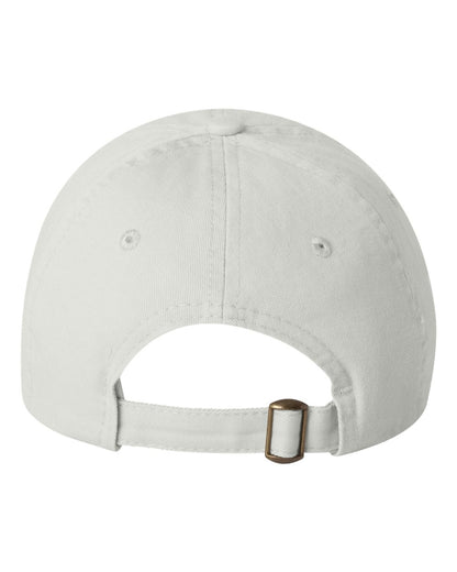 Valucap Small Fit Bio-Washed Dad Hat VC300Y #color_White