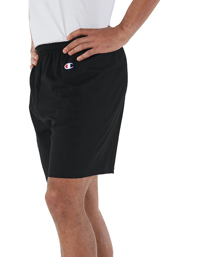 Champion Adult Cotton Gym Short 8187 #color_BLACK