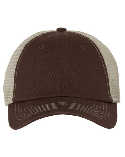 Sportsman Contrast-Stitch Mesh-Back Cap 3100 #color_Brown/ Stone