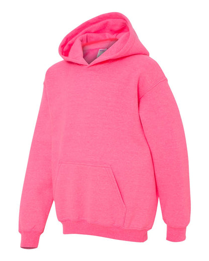 Gildan Heavy Blend™ Youth Hooded Sweatshirt 18500B #color_Safety Pink