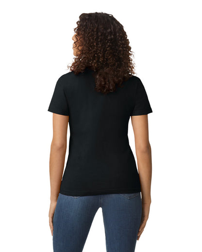 Gildan Ladies' Softstyle Midweight Ladies' T-Shirt G650L #color_PITCH BLACK