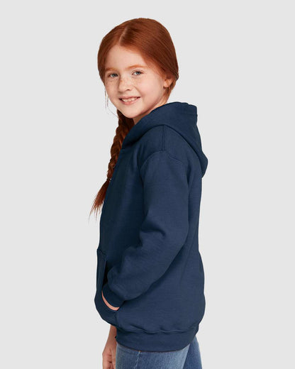 Gildan Heavy Blend™ Youth Full-Zip Hooded Sweatshirt 18600B #colormdl_Navy