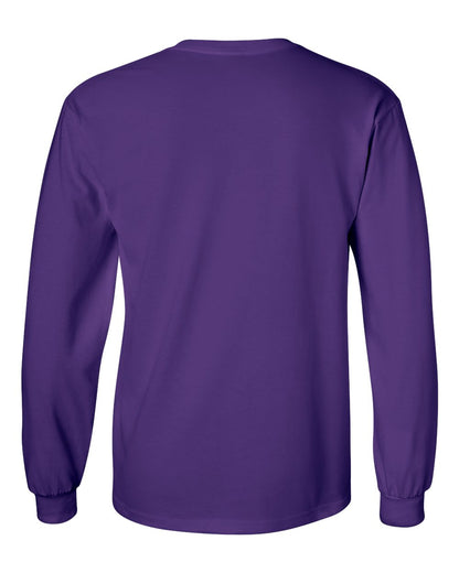 Gildan Ultra Cotton® Long Sleeve T-Shirt 2400 #color_Purple