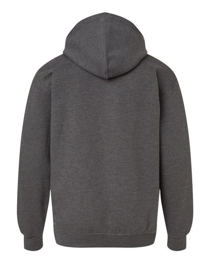 M&O Youth Fleece Pullover Hoodie 3322 #color_Heather Charcoal