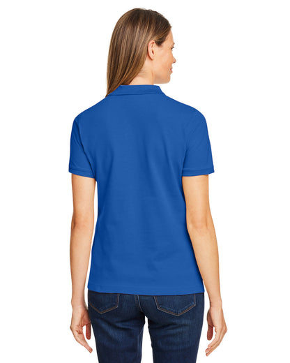 Harriton Ladies' Short-Sleeve Polo M200W #color_TRUE ROYAL