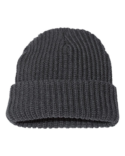 Sportsman 12" Chunky Cuffed Beanie SP90 #color_Charcoal