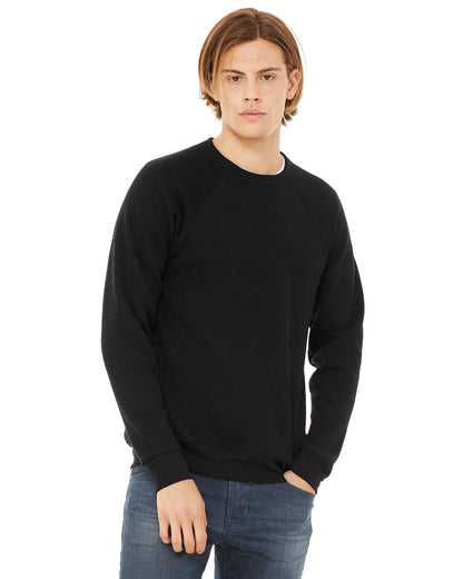 BELLA + CANVAS Unisex Sponge Fleece Crewneck Sweatshirt 3901 #color_BLACK