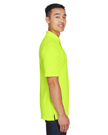 Harriton Men's Advantage Snag Protection Plus IL Snap Placket Polo M345 #color_SAFETY YELLOW