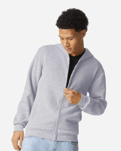 American Apparel ReFlex Fleece Full-Zip Hoodie RF497 #colormdl_Heather Grey