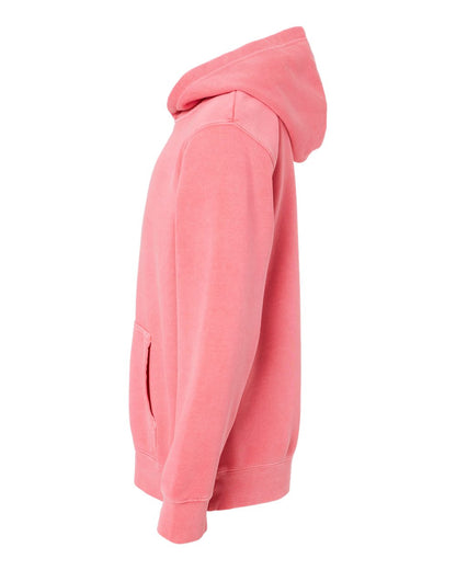 Independent Trading Co. Youth Midweight Pigment-Dyed Hooded Sweatshirt PRM1500Y #color_Pigment Pink