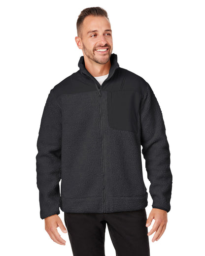 Spyder Unisex Venture Sherpa Jacket S17940 #color_BLACK