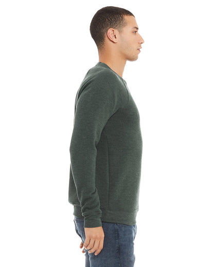 BELLA + CANVAS Unisex Sponge Fleece Crewneck Sweatshirt 3901 #color_HEATHER FOREST